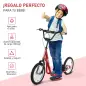 Patinete para Niños +5 Años, Patinete Infantil de 2 Ruedas, con Manillar Ajustable en Altura, 2 Neumáticos de Caucho Inflable, D Patinete para Niños +5 Años, Patinete Infantil de 2 Ruedas, con Manillar Ajustable en Altura, 2 Neumáticos de Caucho Inflable, D