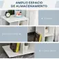 Mesita Auxiliar con Ruedas Mesa para Sofá en Forma de C con Estantes Abiertos para Salón 45x35x58 cm Blanco Mesita Auxiliar con Ruedas Mesa para Sofá en Forma de C con Estantes Abiertos para Salón 45x35x58 cm Blanco