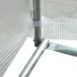 Invernadero de Túnel 6x3x2m Invernadero de Terraza con 8 Ventanas Cubierta de Polietileno 140 g/m² Marco de Acero Blanco
