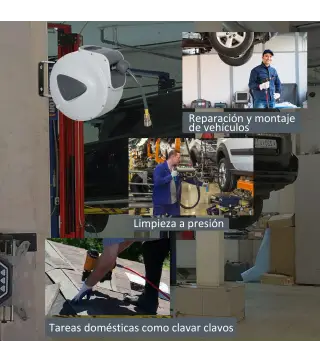 Carrete de Manguera de Aire