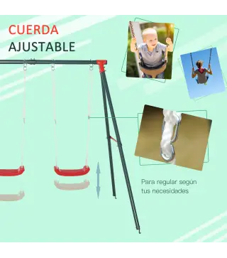 Columpio Doble para Niños