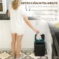 Cubo de Basura Cocina Automático 15 L con Sensor Infrarrojo y Modo Manual Anillo de Retención Antihuellas Negro