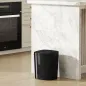Cubo de Basura Cocina Automático 15 L con Sensor Infrarrojo y Modo Manual Anillo de Retención Antihuellas Negro