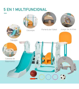 Tobogán y Columpio para Niños