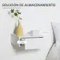 Juego de 2 Mesitas de Noche Flotantes con Cajón, Mesillas de Noche Dormitorio, Montado en la Pared, Estilo Moderno, para Sala de
