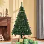 Árbol de Navidad Artificial 150 cm con 420 Ramas Adornos Piñas Decoración Navideña para Interiores Verde Árbol de Navidad Artificial 150 cm con 420 Ramas Adornos Piñas Decoración Navideña para Interiores Verde