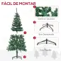 Árbol de Navidad Artificial 150 cm con 420 Ramas Adornos Piñas Decoración Navideña para Interiores Verde Árbol de Navidad Artificial 150 cm con 420 Ramas Adornos Piñas Decoración Navideña para Interiores Verde