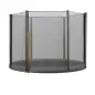 Red de Seguridad de Reemplazo para Trampolín Ø305 cm con Puerta con Cremallera para 6 Postes Rectos Ø305x180 cm Negro