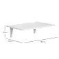 Mesa Plegable de Pared Mesa Abatible de Pared de Madera Ahorra Espacio para Cocina Comedor Dormitorio 60x40x20 cm Blanco Mesa Plegable de Pared Mesa Abatible de Pared de Madera Ahorra Espacio para Cocina Comedor Dormitorio 60x40x20 cm Blanco