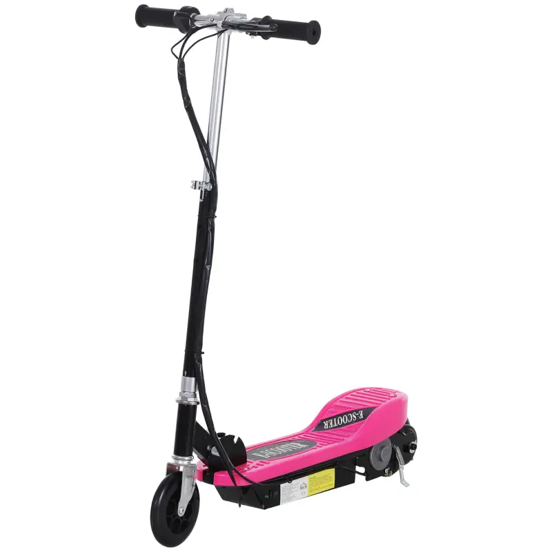 Patinete Eléctrico Plegable para Niños y Adolescentes de +7 Años con Manillar Ajustable en Altura 78x37x87-95 cm Rosa