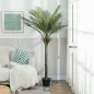 Planta Artificial Decorativa 180 cm Palmera Artificial con Maceta y Hojas para Interior Verde