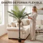 Planta Artificial Decorativa 180 cm Palmera Artificial con Maceta y Hojas para Interior Verde