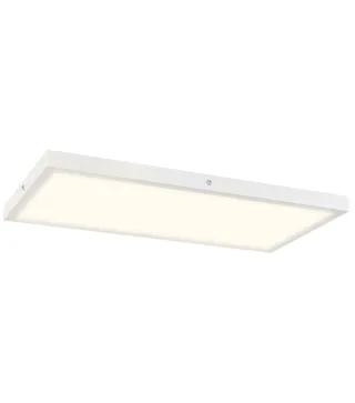 Juego de 4 Lámparas de Techo Color Regulable con Interruptor DIP y de Pared 3000K/4000K/6000K 60x30x3,7 cm Blanco