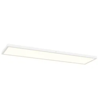 Juego de 4 Lámparas de Techo Color Regulable con Interruptor DIP y de Pared 3000K/4000K/6000K 120x30x3,7 cm Blanco