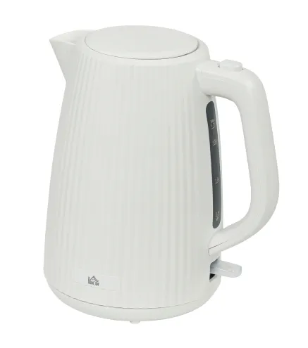 Hervidor Eléctrico 1,7L 2200W con Filtro Antical Desmontable Apagado Automático Base Giratoria 360° Crema