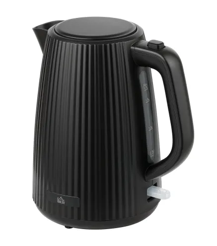 Hervidor Eléctrico 1,7L 2200W con Filtro Antical Desmontable Apagado Automático Base Giratoria 360° Negro