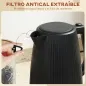 Hervidor Eléctrico 1,7L 2200W con Filtro Antical Desmontable Apagado Automático Base Giratoria 360° Negro