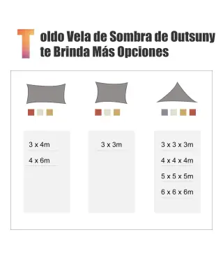 Toldo de Vela Rectangular