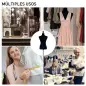 Maniquí de Costura Ajustable a 130-168 cm con Trípode de Madera para Fotografía de Moda Exposición de Prendas Negro