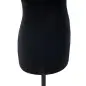 Maniquí de Costura Ajustable a 130-168 cm con Trípode de Madera para Fotografía de Moda Exposición de Prendas Negro