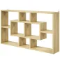 Estante de Pared Decorativo Estantería para Libro, CDs con 8 Cubos 85x14,5x47,5 cm Roble