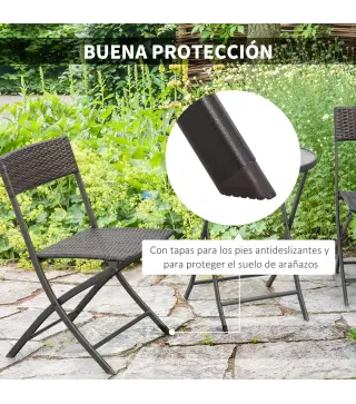 Conjunto de Mesa y 2 Sillas