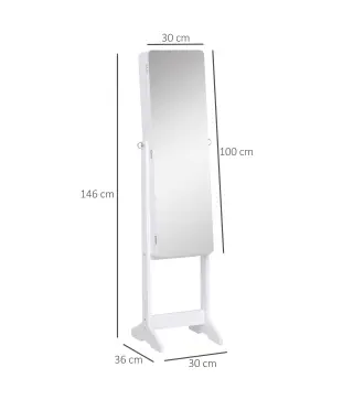 Joyero de Pie con Espejo