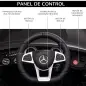 Coche Eléctrico para Niño +3 Años con Licencia de Mercedes 12V con Mando a Distancia Música y Luces Negro