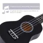 Ukelele Soprano para Principiantes con 4 Cuerdas de Nylon Ajustables Juguete educativo 53x17,5x6,2cm Negro Ukelele Soprano para Principiantes con 4 Cuerdas de Nylon Ajustables Juguete educativo 53x17,5x6,2cm Negro