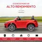 Coche Eléctrico para Niños de 3+ Años Audi TT Eléctrico 12V con Velocidad 3 km/h Mando a Distancia 102x60x44 cm Rojo