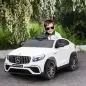 Coche Eléctrico para Niño +3 Años con Licencia de Mercedes 12V con Mando a Distancia Música y Luces Blanco