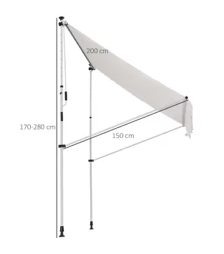 Toldo Manual Retráctil