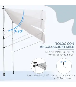 Toldo Manual Retráctil