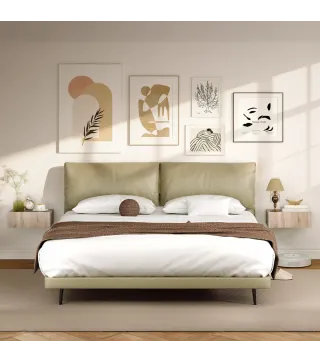 Set de 2 Mesillas de Noche de Pared Mesitas de Noche Flotantes con 1 Cajón para Dormitorio 40x30x15 cm Roble