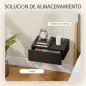 Set de 2 Mesillas de Noche de Pared Mesitas de Noche Flotantes con 1 Cajón para Dormitorio 40x30x15 cm Negro