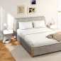 Set de 2 Mesillas de Noche de Pared Mesitas de Noche Flotantes con 1 Cajón para Dormitorio 40x30x15 cm Blanco