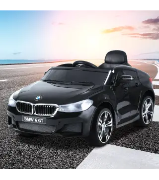 Coche Eléctrico BMW 6GT para Niños +3 Años Automóvil Infantil de Batería 6V con Control Remoto Luces y Sonidos MP3 USB Carga 30