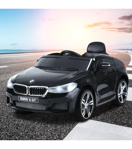 Coche Eléctrico BMW 6GT para Niños +3 Años Automóvil Infantil de Batería 6V con Control Remoto Luces y Sonidos MP3 USB Carga 30