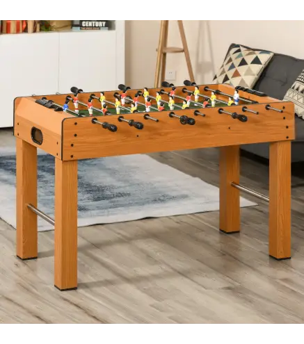 Futbolín de Madera Profesional para Niños y Adultos Mesa de Futbolín con 8 Barras y 2 Pelotas para Casa o Salas de Juego Fácil d