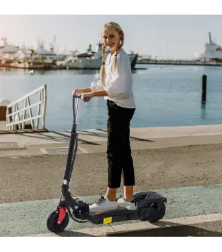 Patinete Eléctrico Plegable para Niños de 7-14 Años, Patinete Eléctrico con Velocidad Max. 12 km/h, Alcance de 8 km, Altura Ajus