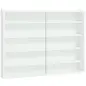 Vitrina Expositora para Colecciones de 5 Niveles, Vitrina de Pared, con Estantes Ajustables y 2 Puertas Correderas de Vidrio, pa