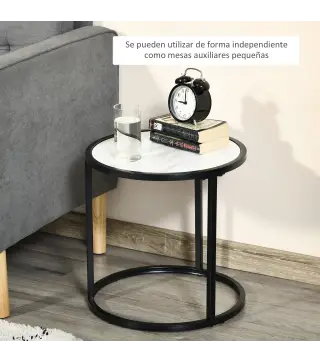 Juego de 2 Mesas Auxiliares