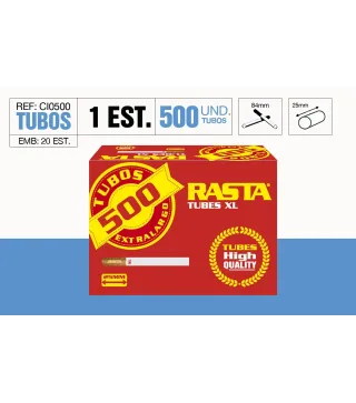 Cigarros Vacíos 500 Unds Filtro Largo 25Mm