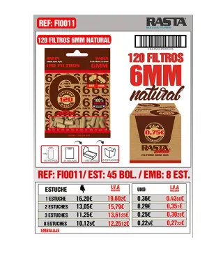 Filtros Bio 6Mm-120 Est 45Bol Emb 8Est