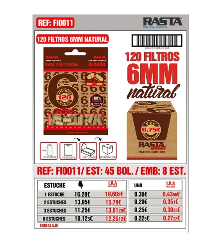 Filtros Bio 6Mm-120 Est 45Bol Emb 8Est