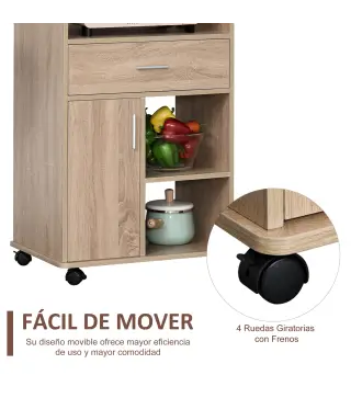 Carro de Cocina para Microondas