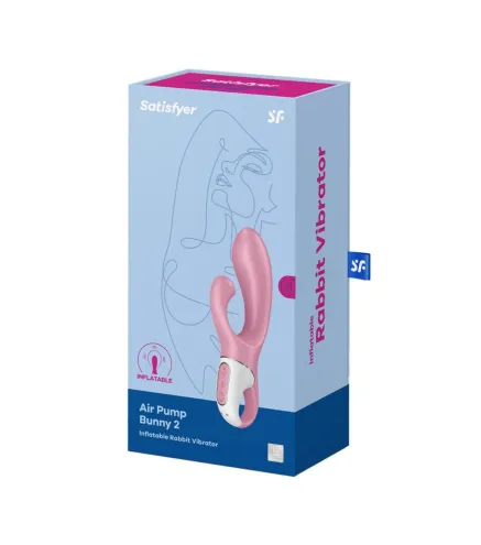 SATISFYER AIR PUMP BUNNY 2 INFLATABLE RABBIT VIBRADOR 1UN