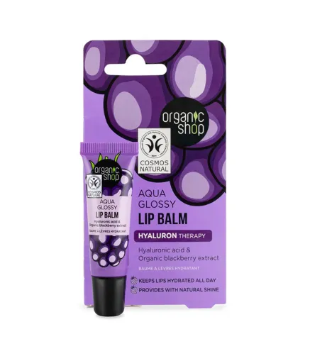 NATURA SIBERICA AQUA GLOSSY BALSAMO LABIAL BLACKBERRY 1UN
