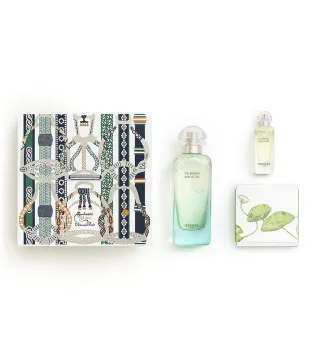 HERMES UN JARDIN SUR LE NIL EAU DE TOILETTE 100ML VAPORIZADOR + MINIATURA 7 5ML + JABON 50GR