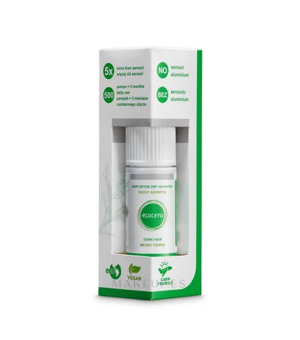 ECOCERA ARROZ Y CARBON ACTIVO CHAMPU SECO CABELLO OSCURO 15GR